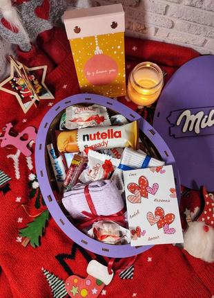 Шоколадний бокс яйце milka м, оригінальний подарунок