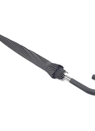 Мужской зонт-трость антишторм с 16 спицами и полуавтоматическим открытием