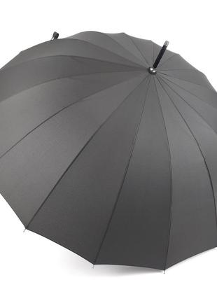 Чоловіча парасолька-тростина антишторм з 16 спицями та напівавтоматичним відкриттям5 фото