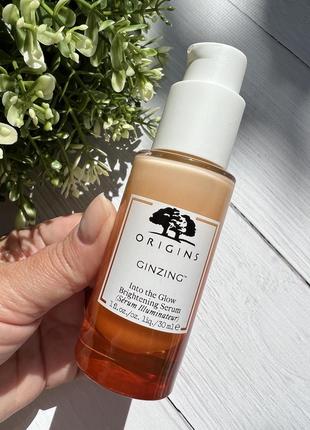 Origins ginzing™ into the glow brightening serum 🧡 сирена-сейво для кожи2 фото