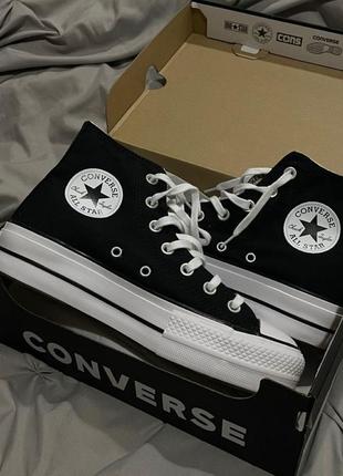 ✅кроссовки мужские ✅converse chuck taylor all star hi black