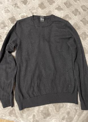 Стильний светр, джемпер поло slim-fit sweater in wool yarn2 фото