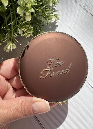 Too faced chocolate soleil matte bronzer 🍫 матирующий бронзер с ароматом шоколадки 🤤🤤🤤3 фото