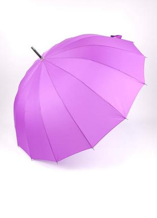 Женский зонт трость, полуавтомат, 16 спиц, семейный большой зонт антиветер3 фото