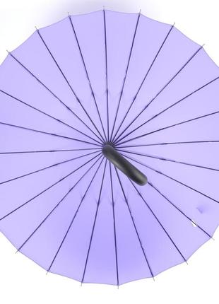 Зонт трость женский анти-шторм с 24 спицами с большим куполом и механической системой открытия6 фото