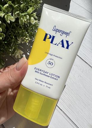 Supergoop! play everyday lotion spf 50 ☀️☀️☀️ солнцезащитный лосьон с уровнем защиты спф50👍🏻👍🏻👍🏻1 фото