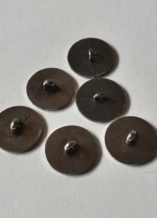 Пуговицы монеты лот металлических пуговиц на ножке винтаж пуговицы ґудзики геральдика3 фото