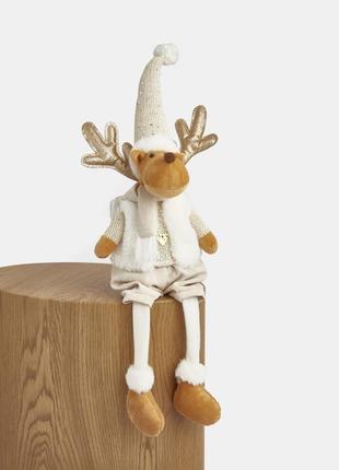 Новогодний подарочный декор ростовой олень