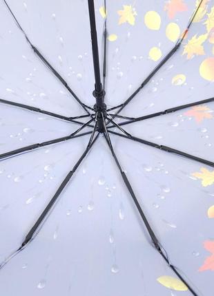 Жіноча парасолька напівавтомат susino з 9 спицями, антишторм, лавандовий4 фото