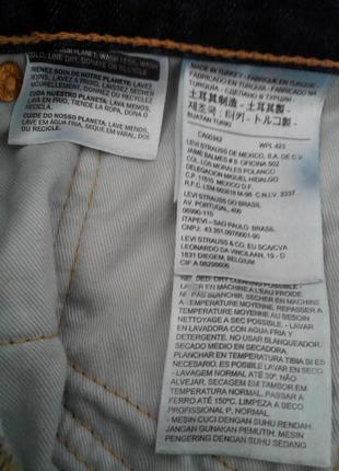 Джинси чоловічі levi's® 511 / прямий крій / 100% бавовна чоловіча класика7 фото