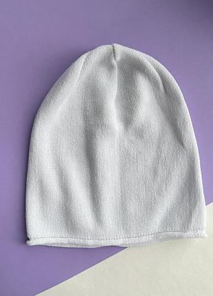 Шапка мич 50-52 размер белый