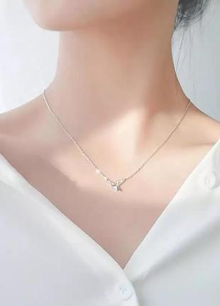 Очень красивая цепочка с птицой, серебро