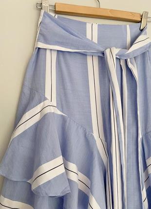 Sale !!! шикарная юбка zara с воланами, хлопок 100 %7 фото