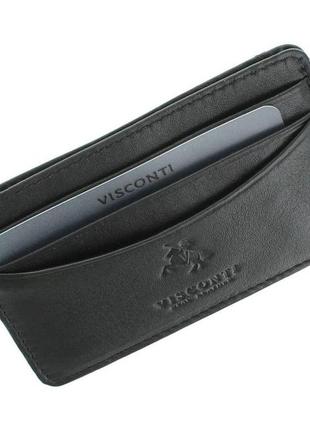 Кардхолдер кожаный visconti vsl25 razor black