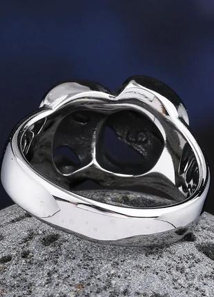 Оригинальное кольцо 17.5 р перстень маска череп 💀 панк рок металл нержавеющая сталь6 фото