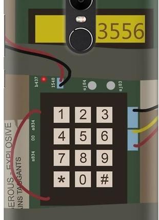 Чохол силіконовий бампер fts на xiaomi redmi note 4x з дизайном csgo бомба
