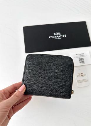 Coach billfold wallet женский кожаный брендовый кошелек коуч коач оригинал портмоне на подарок жене на подарок девушке6 фото