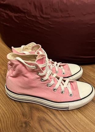 Конверсы converse розовые высокие 38 размер