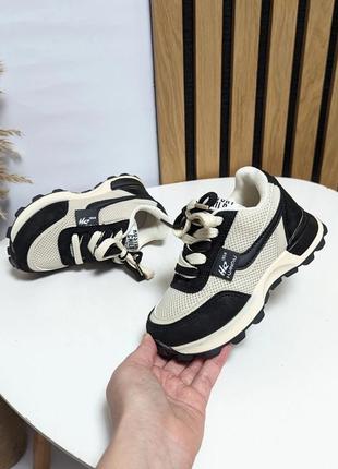 Кроссовки для подростков для девочек и для мальчиков бежевые от jong golf