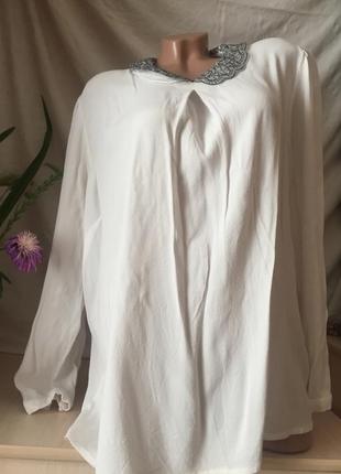 Итальянская блуза большого размера/ рубашка/ туника / майка2 фото