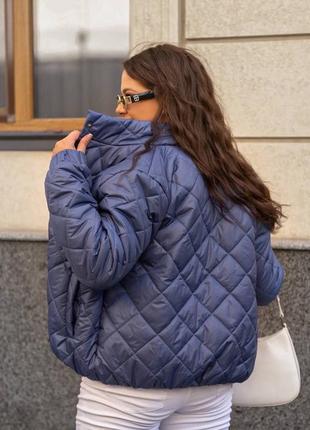 Женская весенняя осенняя теплая короткая стеганая куртка,женская теплая стеганая весенняя стеганая короткая стеганая куртка2 фото