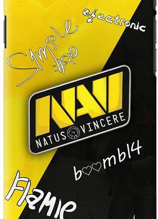 Чохол силіконовий бампер fts для apple iphone 7/8 з малюнком natus vincere автографи