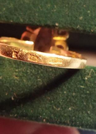 Винтажное кольцо времен ссср.золото ,платина , бриллианты2 фото