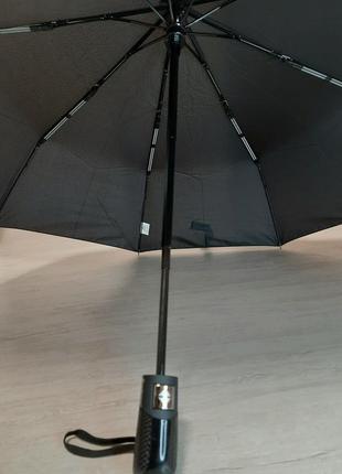 Зонт мужской в 3 сложения. полуавтомат. супермощный каркас с двойной спицей. lantana.