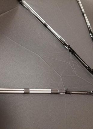 Зонт мужской в 3 сложения. полуавтомат. супермощный каркас с двойной спицей. lantana.