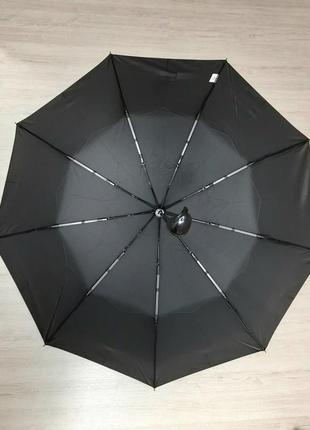 Зонт мужской в 3 сложения. полуавтомат. супермощный каркас с двойной спицей. lantana.