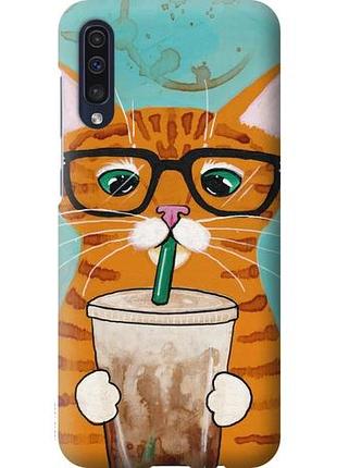Чохол на samsung galaxy a30s a307f рудий кіт кейс силіконовий самсунг 600873csa