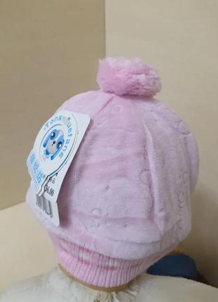 Ясельная велюровая шапочка для для новорожденных малышей роддом4 фото