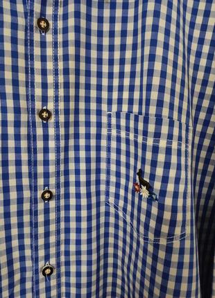 Сорочка рубашка чоловіча синя біла пряма широка livergy, розмір 2xl - 3xl7 фото