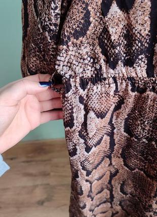 Сарафан плаття платье сукня зміїний принт змеиный4 фото