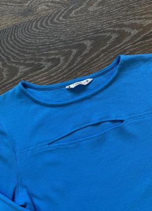 Лонгслив с вырезом на груди, кофта с длинным рукавом shein.2 фото