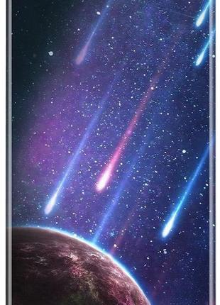 Силиконовый чехол бампер fts для apple iphone 5/5s/se с дизайном космос звездопад