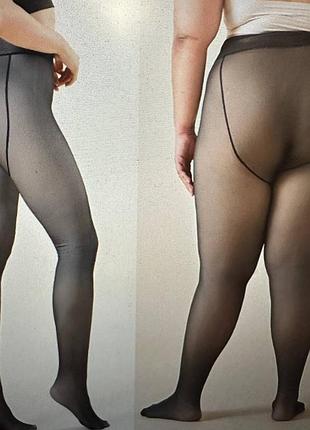 Колготи імітація капронок без хутра