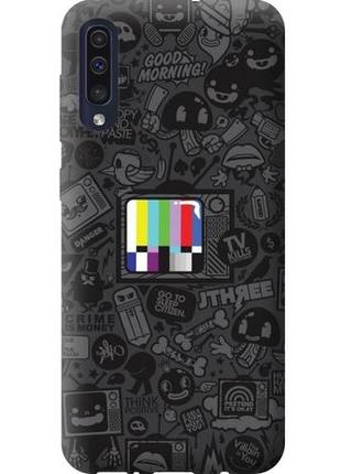 Чохол силіконовий бампер fts на samsung galaxy a30s a307f з малюнком tv текстура
