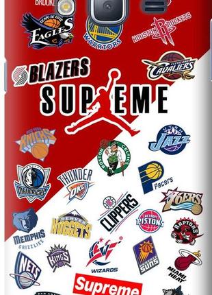 Чохол силіконовий бампер fts на samsung galaxy j3 duos (2016) j320h з малюнком баскетбол supreme