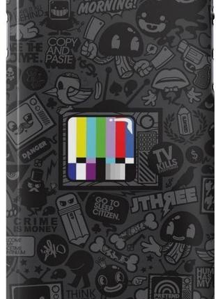 Силіконовий чохол бампер fts для apple iphone 6/6s з дизайном tv текстура