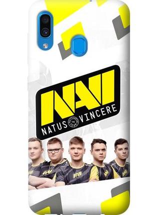 Чехол силиконовый бампер fts на samsung galaxy a30 2019 a305f с рисунком natus vincere 2020