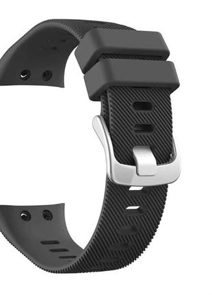 Силіконовий ремішок на garmin forerunner 45, forerunner 45s, garmin swim 2. чорний