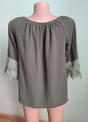 Блузка блуза футболка кофта кружево мереживо4 фото