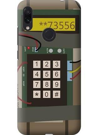 Чехол силиконовый бампер fts на xiaomi redmi note 7 c рисунком csgo бомба