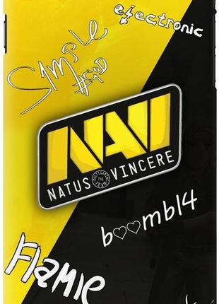 Силиконовый чехол бампер fts для apple iphone 7 plus / 8 plus c рисунком natus vincere автографы