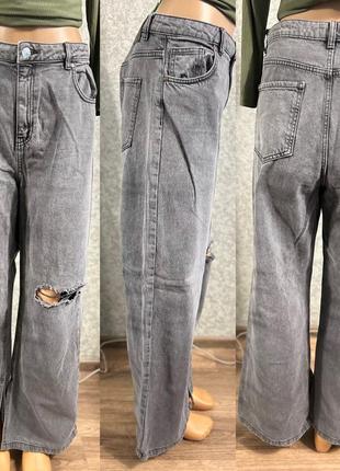 Классные джинсы палаццо от bershka 42/10/32 размера2 фото