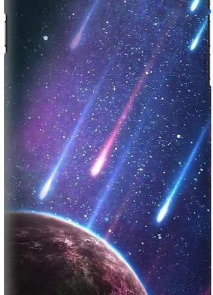Силиконовый чехол бампер fts для apple iphone 7 plus / 8 plus с дизайном космос звездопад