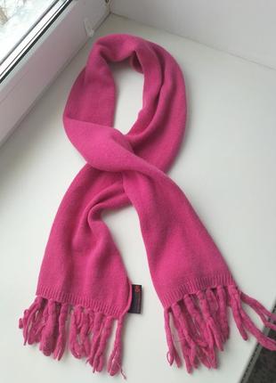 Фирменный шерстяной шарф с бахромой dolce&amp; gabbana! оригинал! имталия1 фото