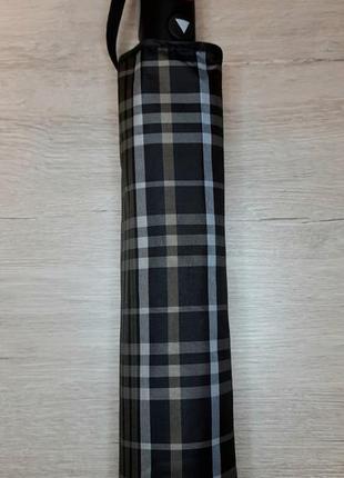 Зонт мужской на 10 спиц с системой антиветер и усиленным каркасом расцветки клетка-шотланд...