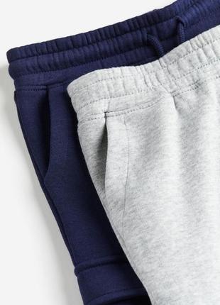Теплые спортивные штаны джоггеры бренд h&amp;m нм утепленные трикотажные на флисе2 фото